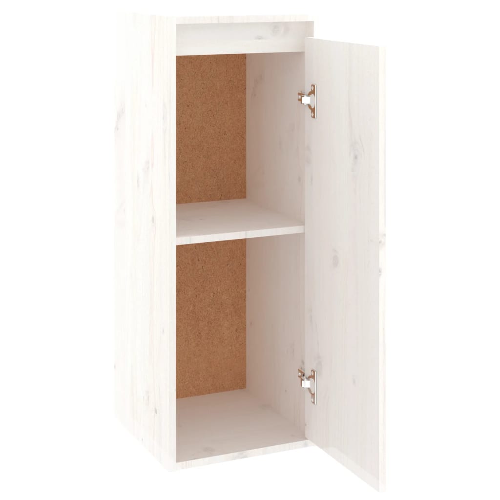 Wandkast 30x30x80 cm massief grenenhout wit is nu te koop bij PeponiXL, paradijselijk wonen!