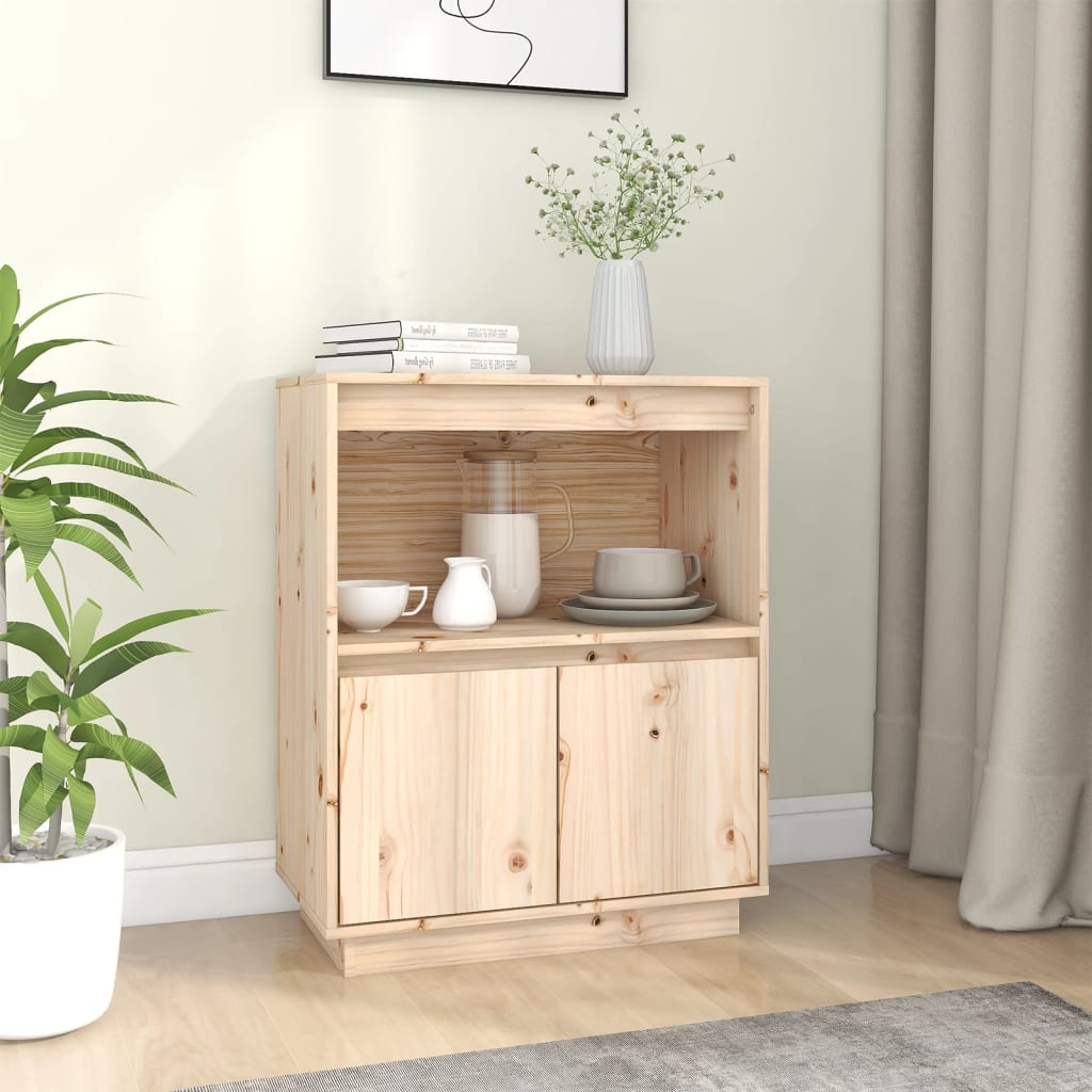 Dressoir 60x34x75 cm massief grenenhout is nu te koop bij PeponiXL, paradijselijk wonen!
