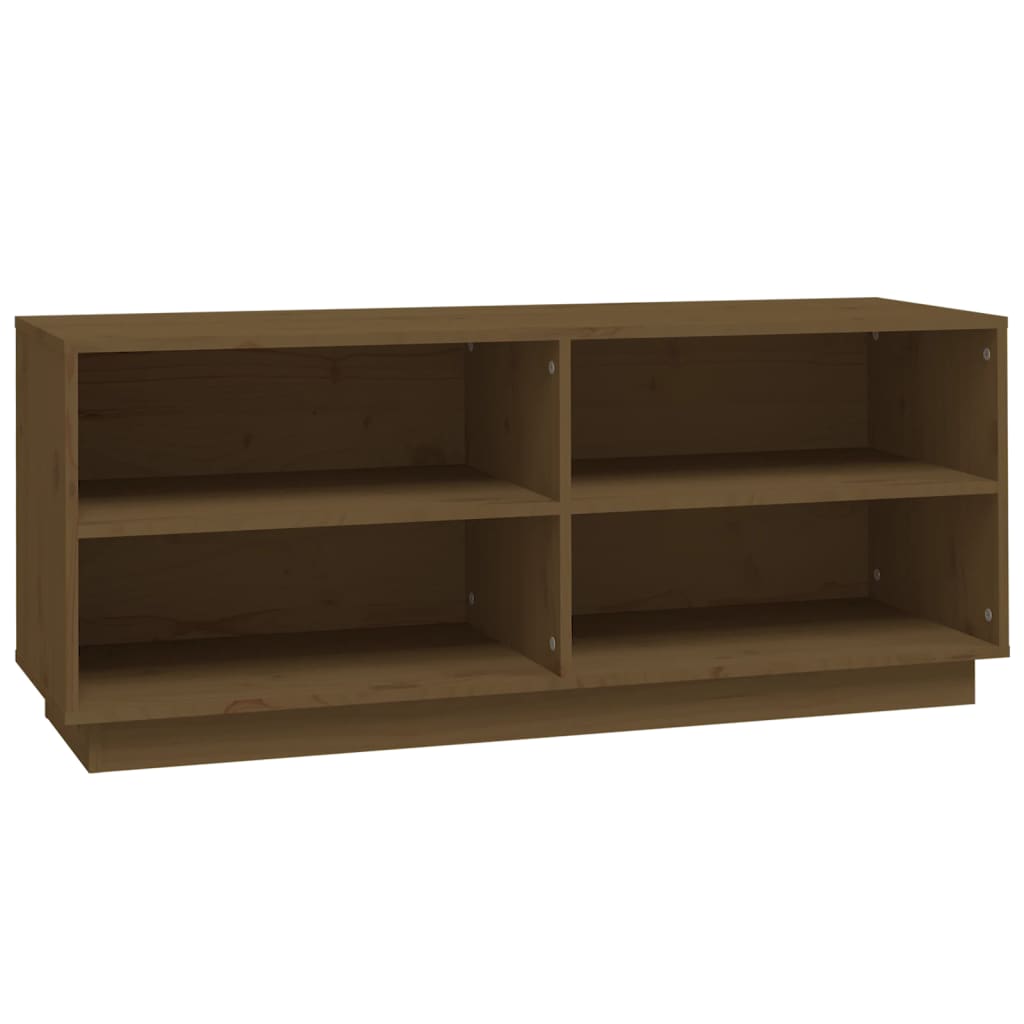 Schoenenkast 110x34x45 cm massief grenenhout honingbruin is nu te koop bij PeponiXL, paradijselijk wonen!