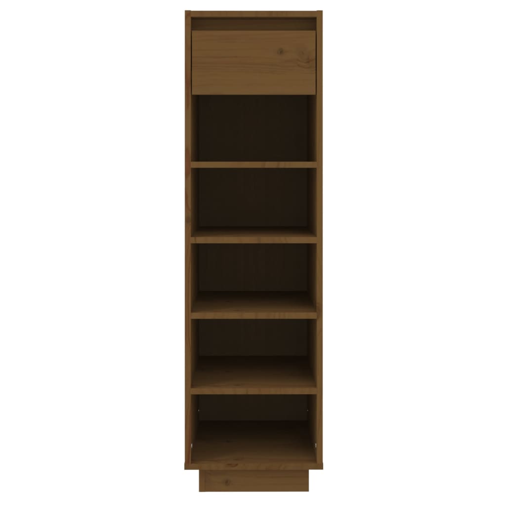 Schoenenkast 30x34x105 cm massief grenenhout honingbruin is nu te koop bij PeponiXL, paradijselijk wonen!