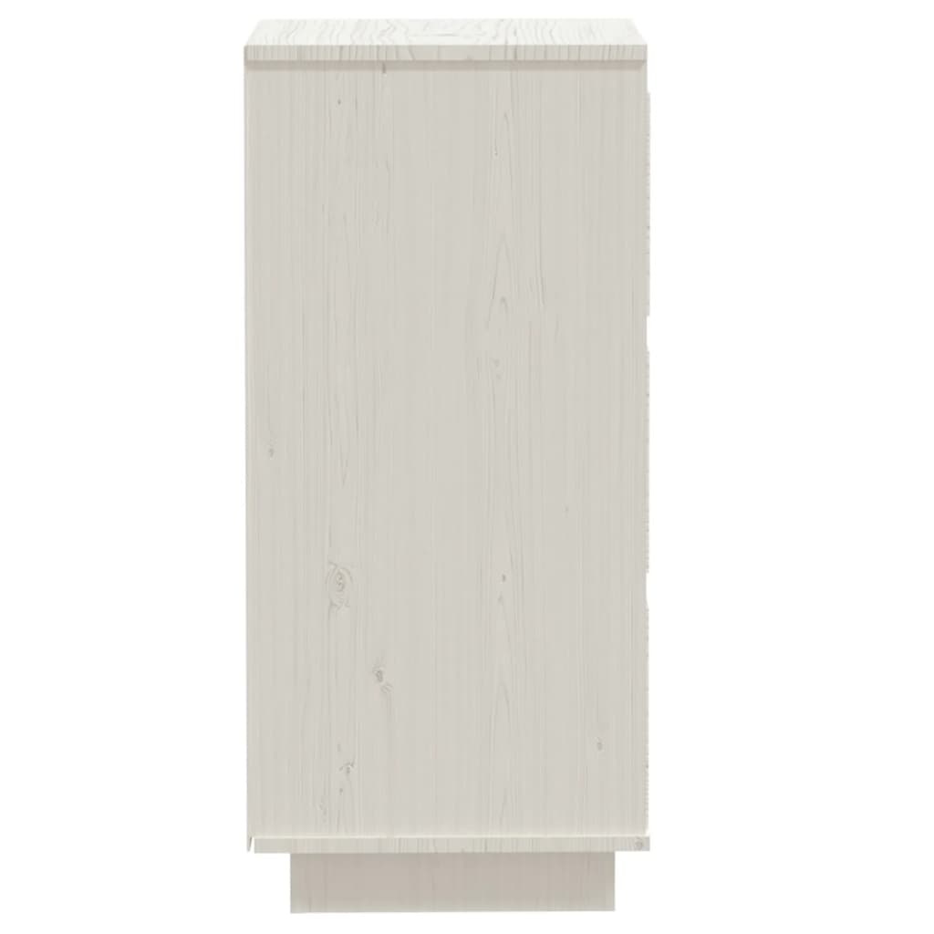 Dressoirs 2 st 32x34x75 cm massief grenenhout wit is nu te koop bij PeponiXL, paradijselijk wonen!