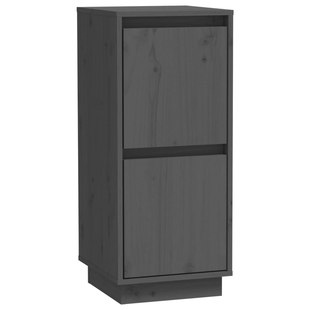 Dressoirs 2 st 31,5x34x75 cm massief grenenhout grijs is nu te koop bij PeponiXL, paradijselijk wonen!