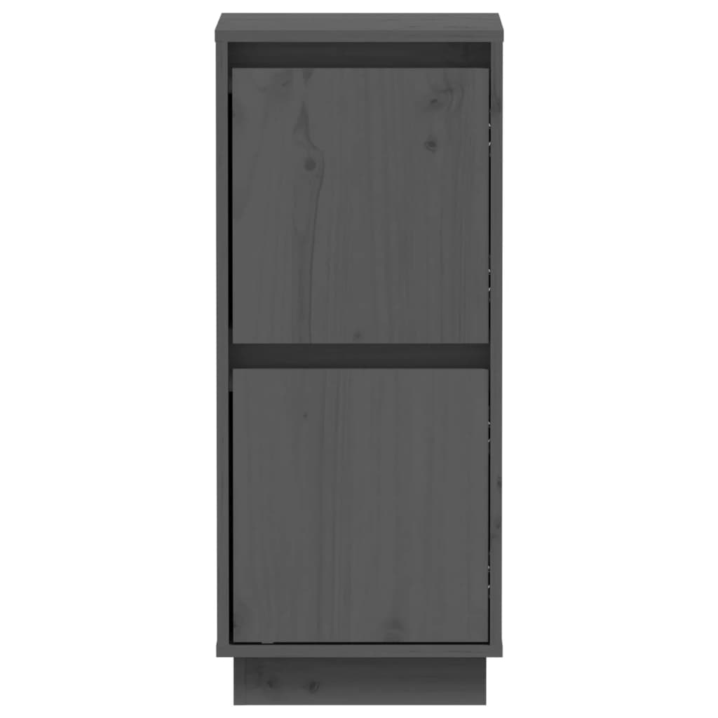 Dressoirs 2 st 31,5x34x75 cm massief grenenhout grijs is nu te koop bij PeponiXL, paradijselijk wonen!