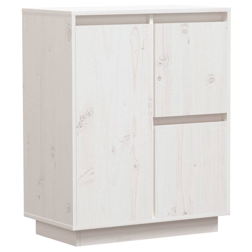 Dressoir 60x34x75 cm massief grenenhout wit is nu te koop bij PeponiXL, paradijselijk wonen!