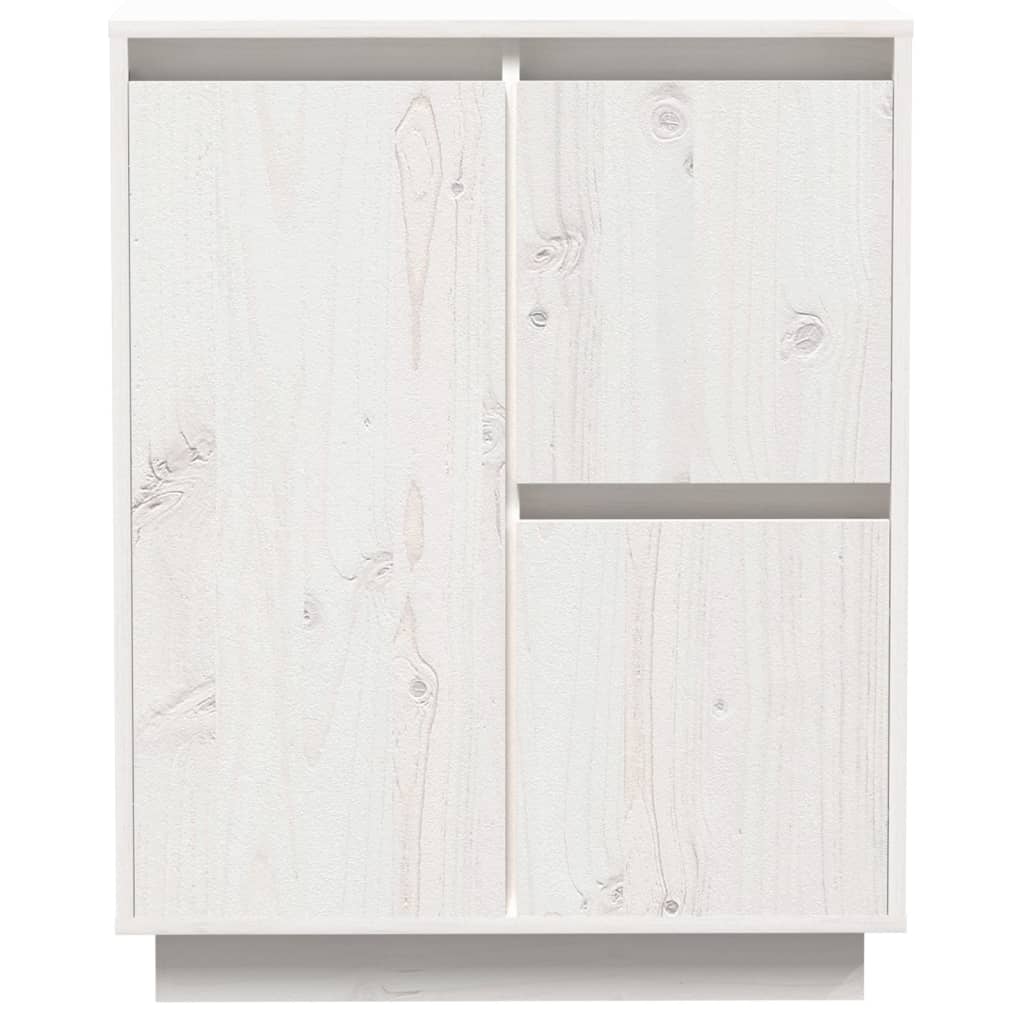 Dressoir 60x34x75 cm massief grenenhout wit is nu te koop bij PeponiXL, paradijselijk wonen!