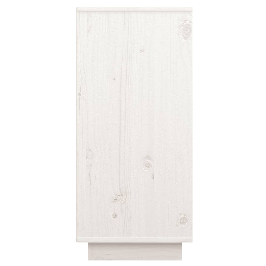 Dressoir 60x34x75 cm massief grenenhout wit is nu te koop bij PeponiXL, paradijselijk wonen!