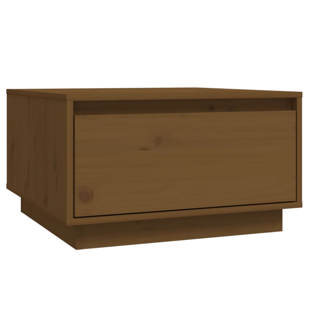 Salontafel 55x56x32 cm massief grenenhout honingbruin is nu te koop bij PeponiXL, paradijselijk wonen!