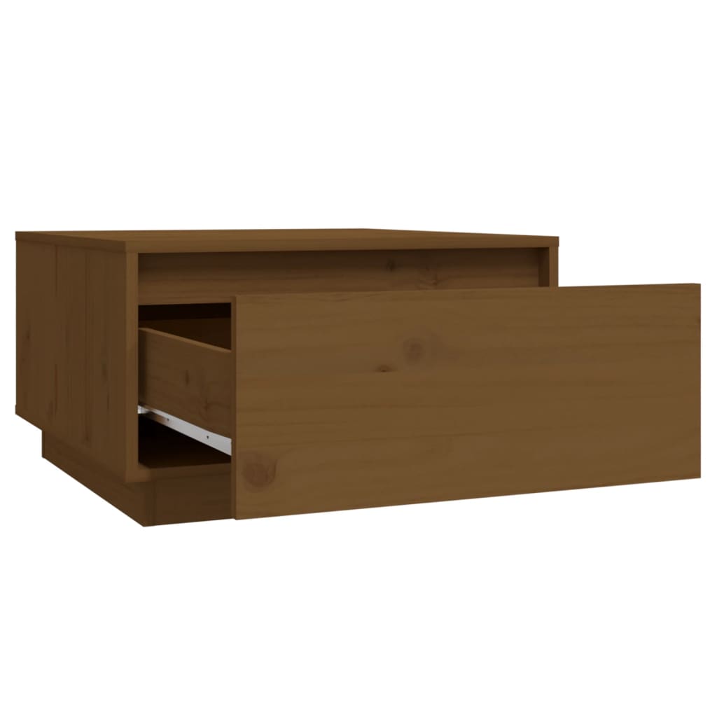 Salontafel 55x56x32 cm massief grenenhout honingbruin is nu te koop bij PeponiXL, paradijselijk wonen!