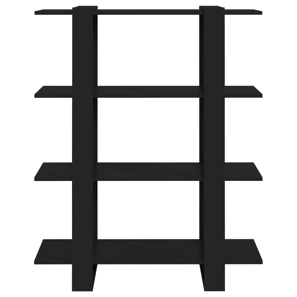 Boekenkast/kamerscherm 100x30x123,5 cm zwart is nu te koop bij PeponiXL, paradijselijk wonen!