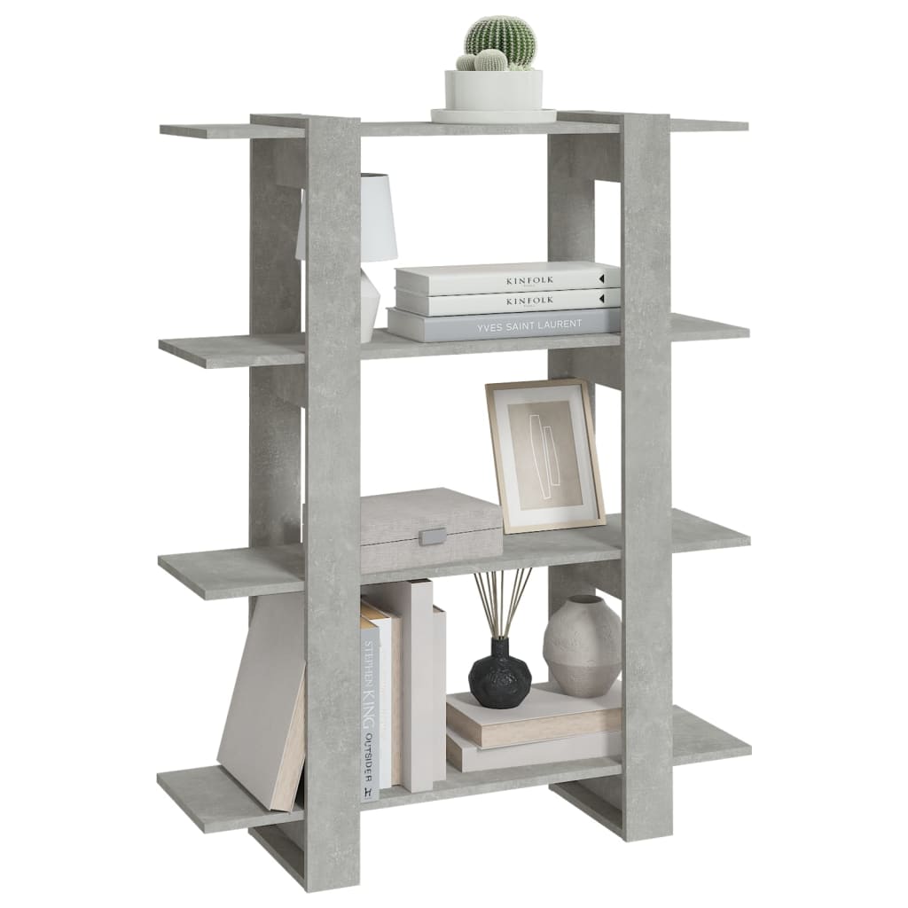 Boekenkast/kamerscherm 100x30x123,5 cm betongrijs is nu te koop bij PeponiXL, paradijselijk wonen!