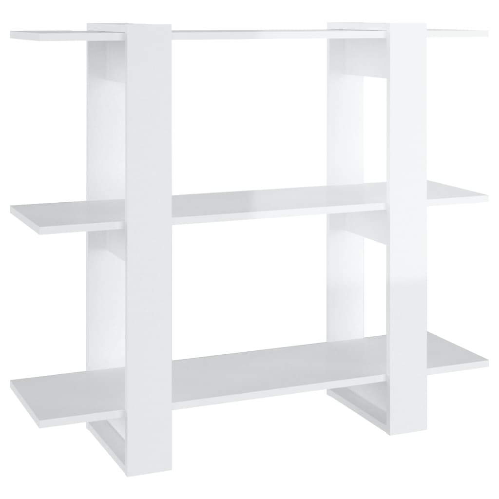 Boekenkast/kamerscherm 100x30x87 cm hoogglans wit is nu te koop bij PeponiXL, paradijselijk wonen!