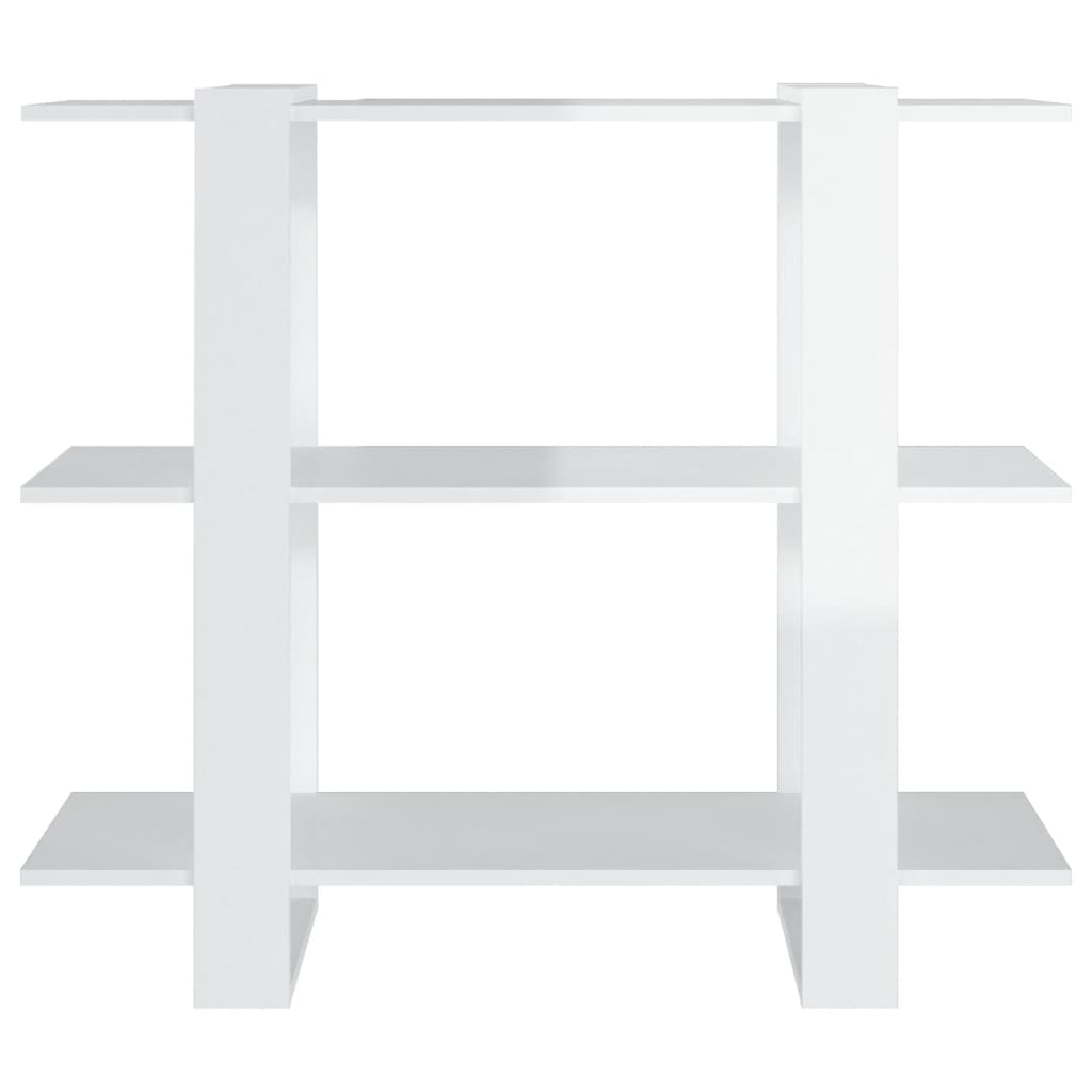 Boekenkast/kamerscherm 100x30x87 cm hoogglans wit is nu te koop bij PeponiXL, paradijselijk wonen!