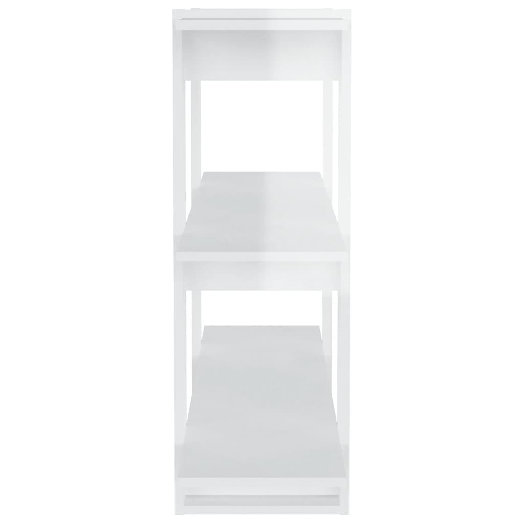 Boekenkast/kamerscherm 100x30x87 cm hoogglans wit is nu te koop bij PeponiXL, paradijselijk wonen!