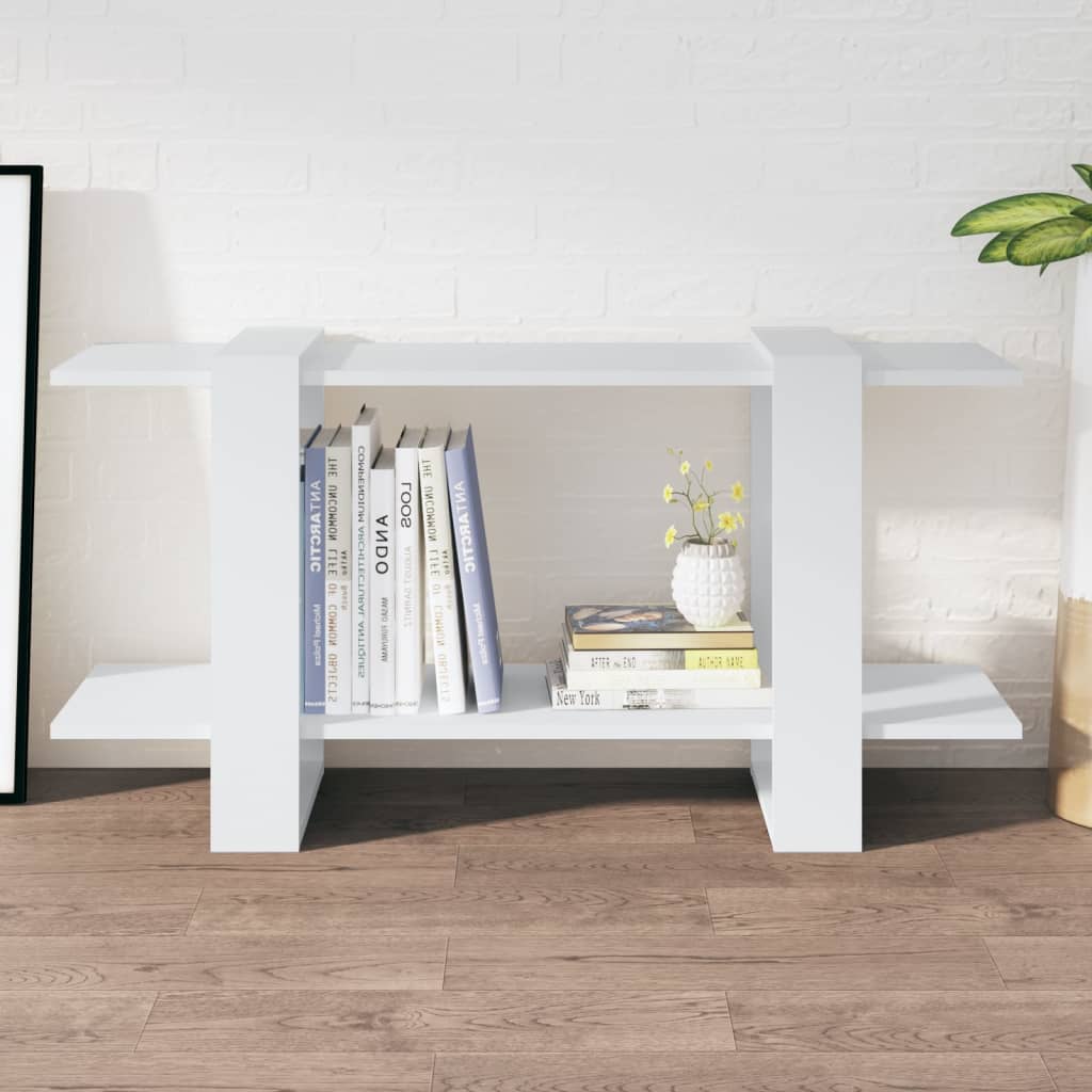 Boekenkast 100x30x51 cm bewerkt hout wit is nu te koop bij PeponiXL, paradijselijk wonen!