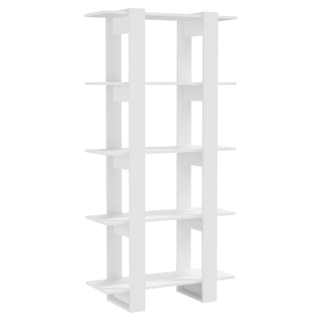 Boekenkast/kamerscherm 80x30x160 cm bewerkt hout wit is nu te koop bij PeponiXL, paradijselijk wonen!