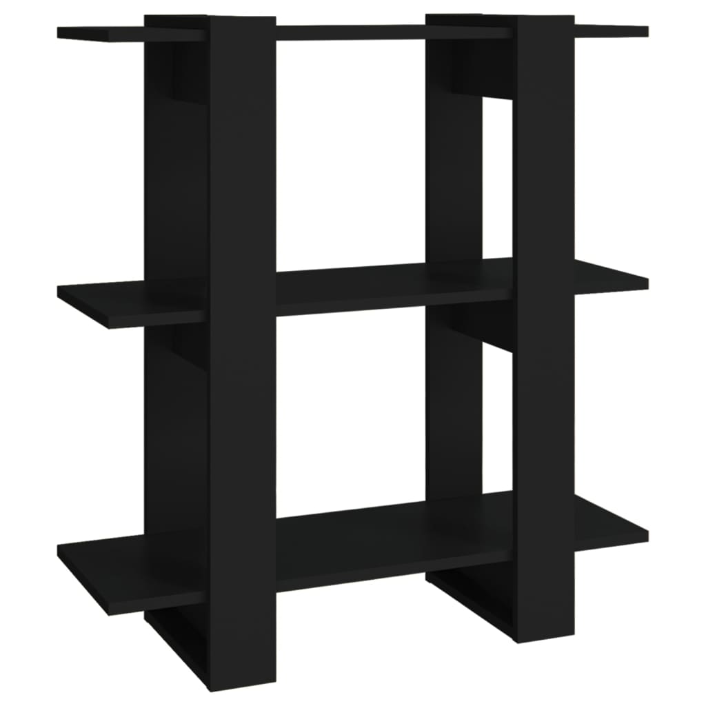 Boekenkast/kamerscherm 80x30x87 cm zwart is nu te koop bij PeponiXL, paradijselijk wonen!