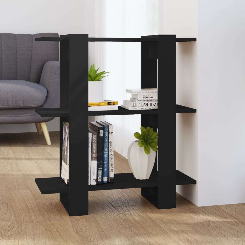 Boekenkast/kamerscherm 80x30x87 cm zwart is nu te koop bij PeponiXL, paradijselijk wonen!