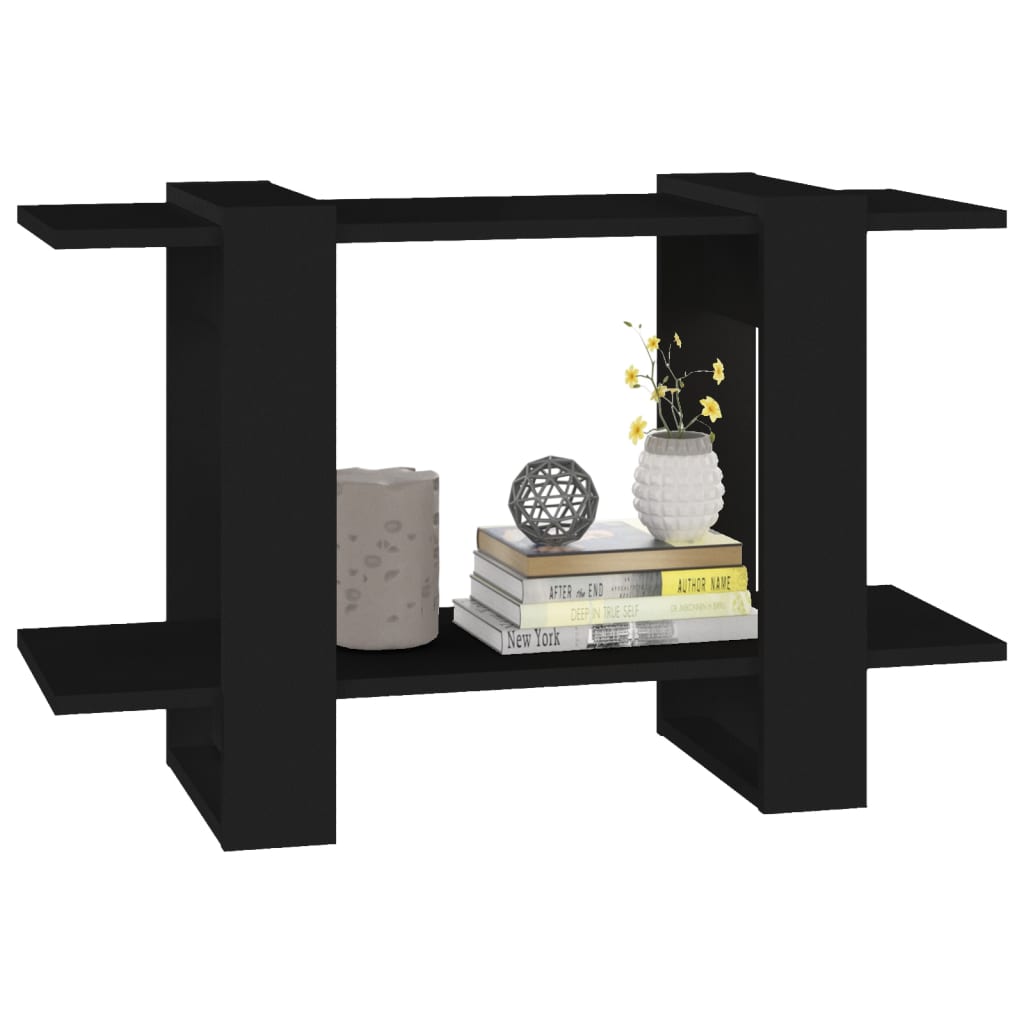 Boekenkast/kamerscherm 80x30x51 cm zwart is nu te koop bij PeponiXL, paradijselijk wonen!