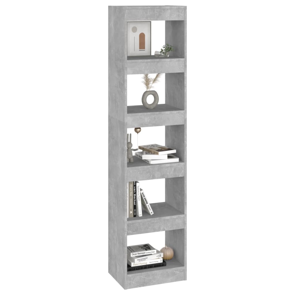 Boekenkast/kamerscherm 40x30x166 cm betongrijs is nu te koop bij PeponiXL, paradijselijk wonen!