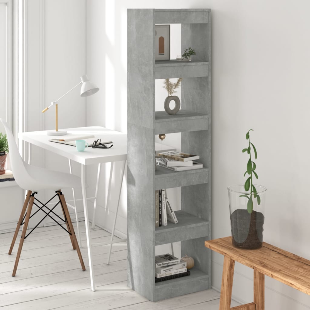 Boekenkast/kamerscherm 40x30x166 cm betongrijs is nu te koop bij PeponiXL, paradijselijk wonen!