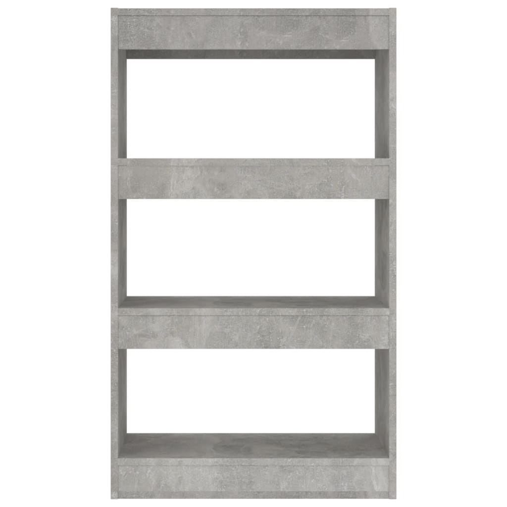 Boekenkast/kamerscherm 60x30x103 cm bewerkt hout betongrijs is nu te koop bij PeponiXL, paradijselijk wonen!