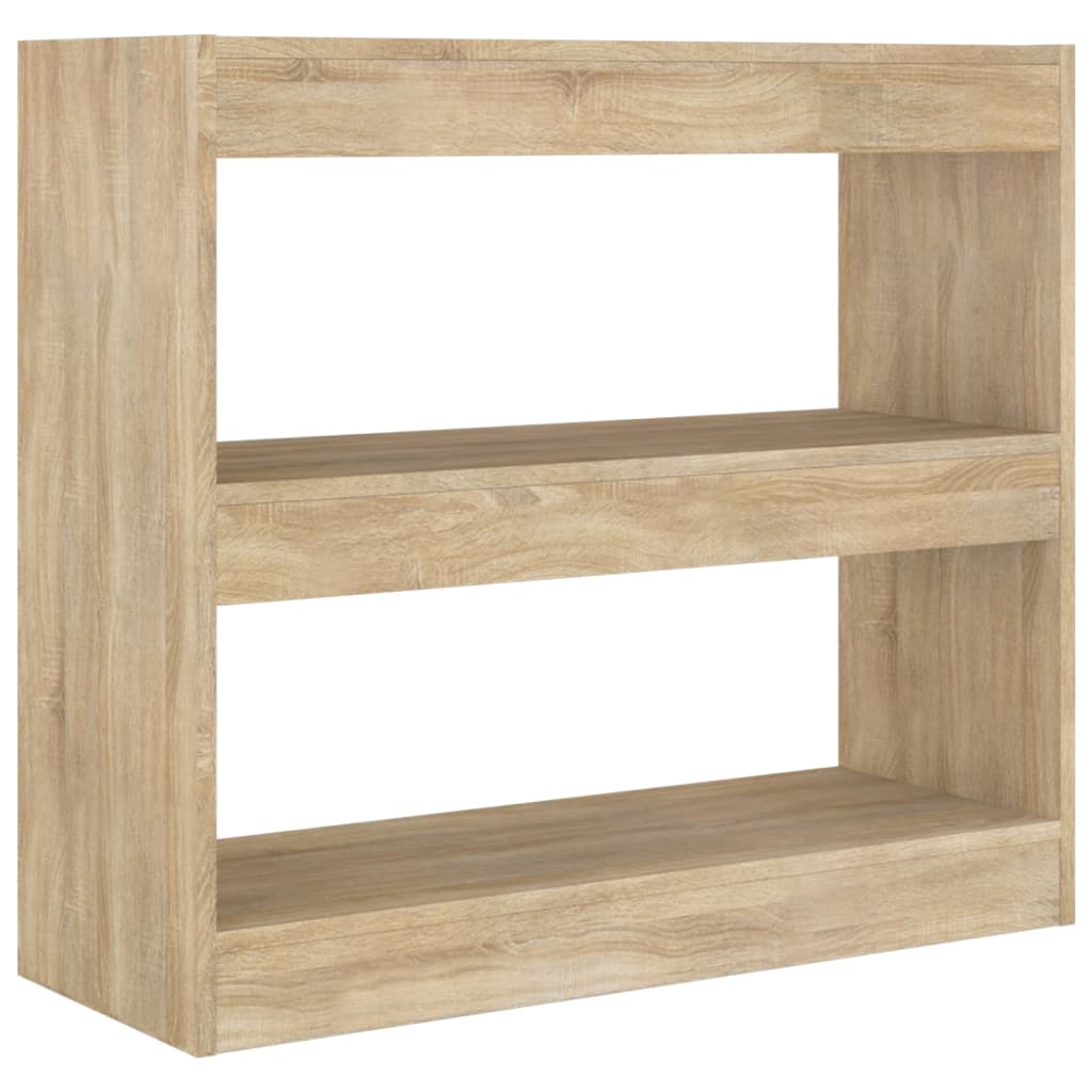 Boekenkast / kamerscherm 80x30x72 cm sonoma eikenkleurig is nu te koop bij PeponiXL, paradijselijk wonen!