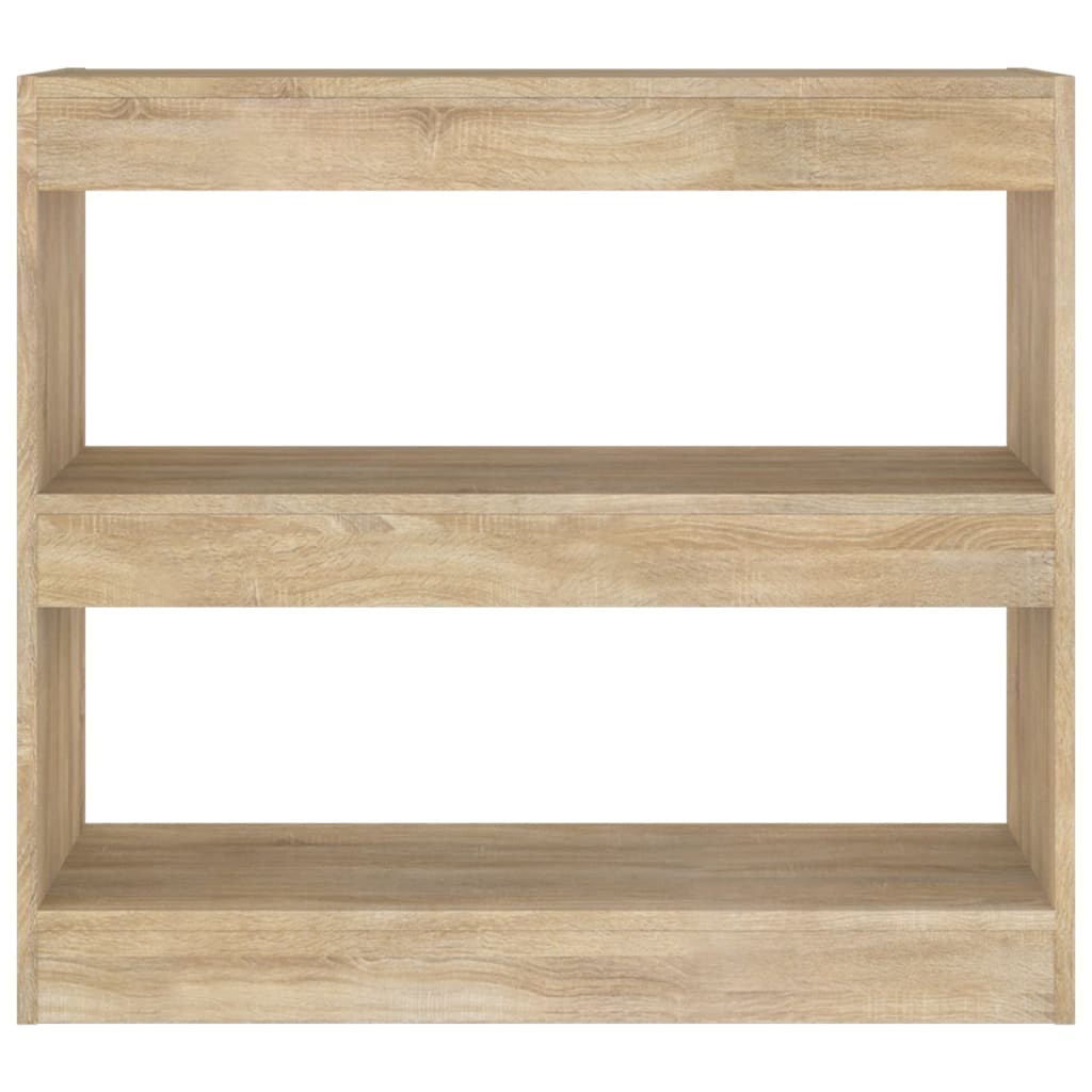 Boekenkast / kamerscherm 80x30x72 cm sonoma eikenkleurig is nu te koop bij PeponiXL, paradijselijk wonen!