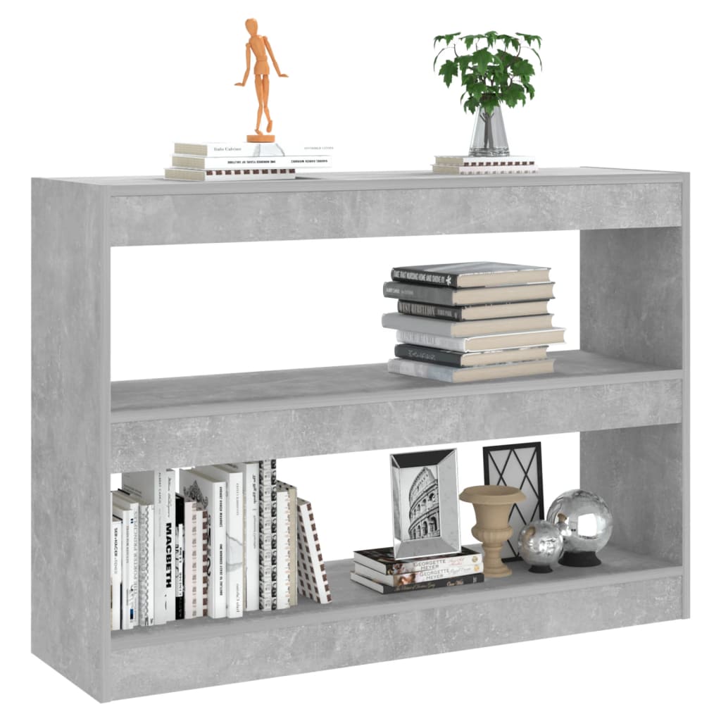 Boekenkast/kamerscherm 100x30x72 cm betongrijs is nu te koop bij PeponiXL, paradijselijk wonen!
