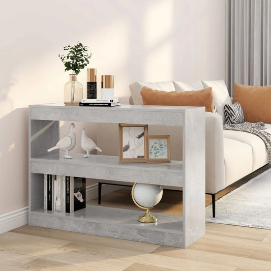 Boekenkast/kamerscherm 100x30x72 cm betongrijs is nu te koop bij PeponiXL, paradijselijk wonen!