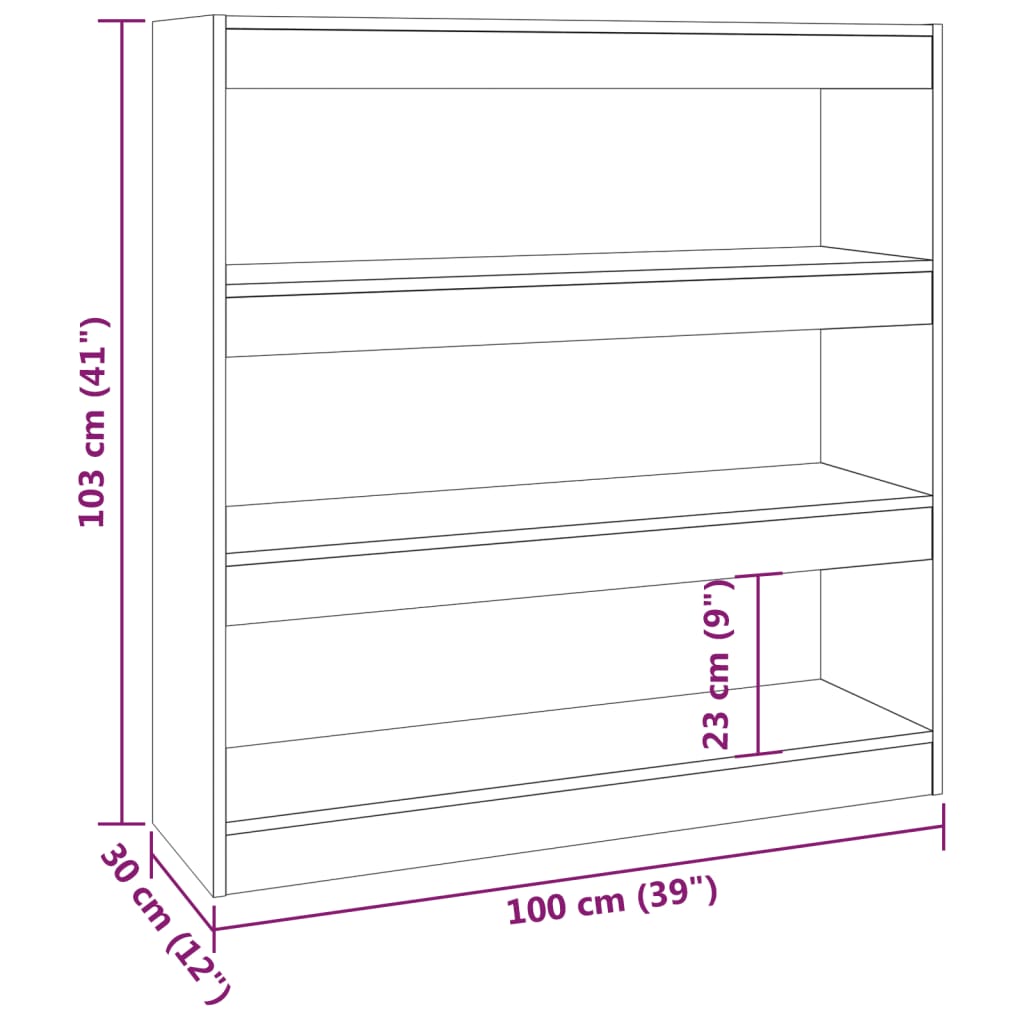 Boekenkast/kamerscherm 100x30x103 cm betongrijs is nu te koop bij PeponiXL, paradijselijk wonen!