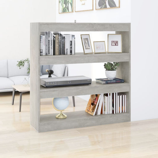 Boekenkast/kamerscherm 100x30x103 cm betongrijs is nu te koop bij PeponiXL, paradijselijk wonen!