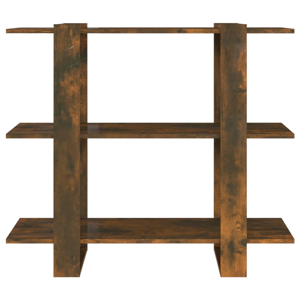 Boekenkast/kamerscherm 100x30x87 cm gerookt eikenkleurig is nu te koop bij PeponiXL, paradijselijk wonen!