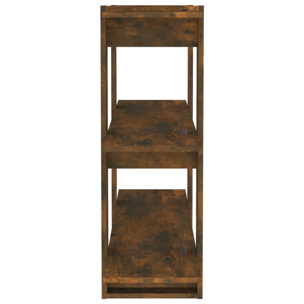 Boekenkast/kamerscherm 100x30x87 cm gerookt eikenkleurig is nu te koop bij PeponiXL, paradijselijk wonen!