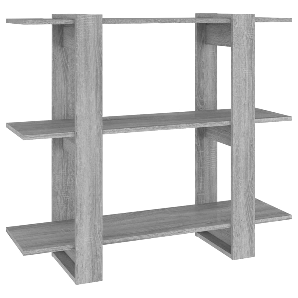 Boekenkast/kamerscherm 100x30x87 cm grijs sonoma eikenkleurig is nu te koop bij PeponiXL, paradijselijk wonen!