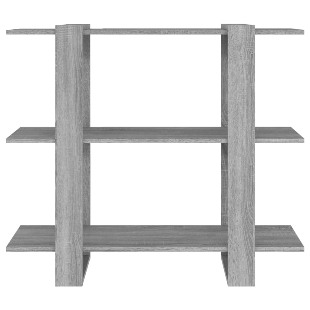 Boekenkast/kamerscherm 100x30x87 cm grijs sonoma eikenkleurig is nu te koop bij PeponiXL, paradijselijk wonen!