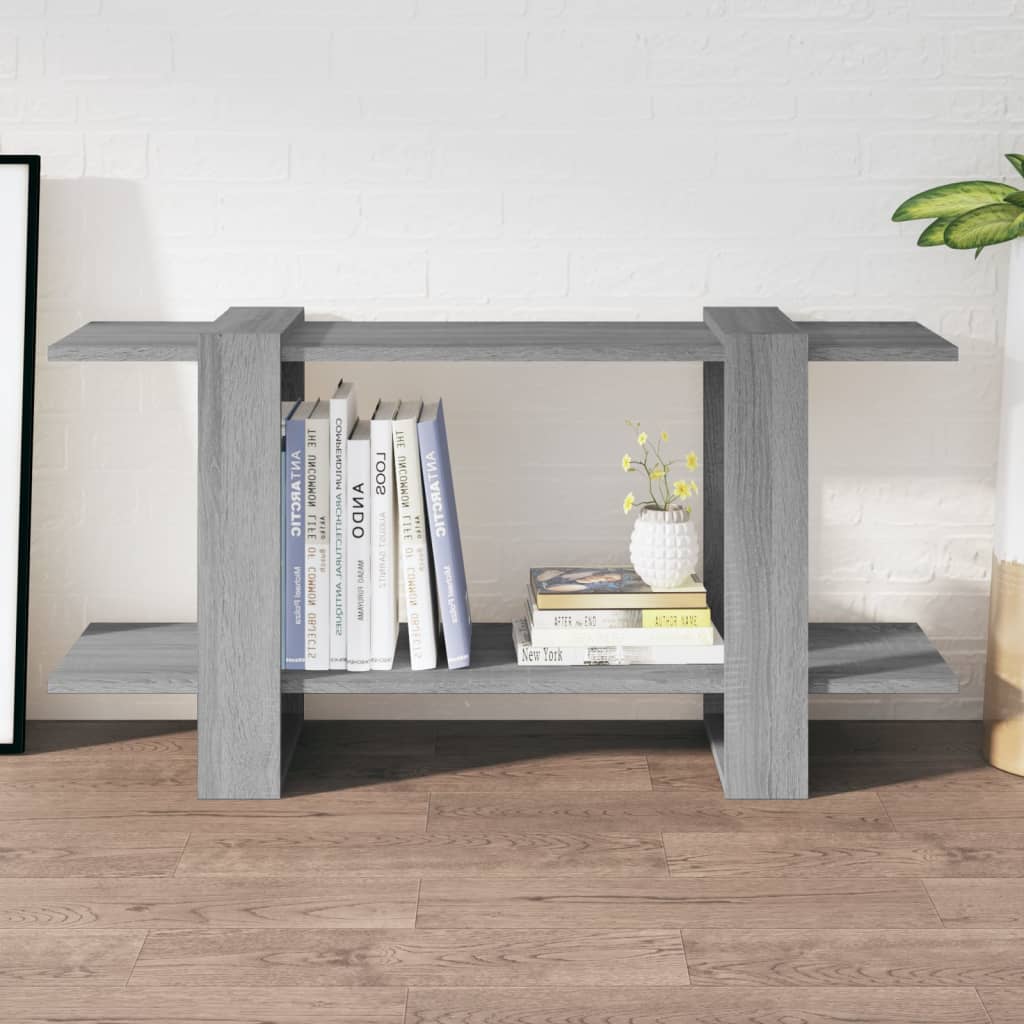 Boekenkast 100x30x51 cm bewerkt hout grijs sonoma eiken is nu te koop bij PeponiXL, paradijselijk wonen!