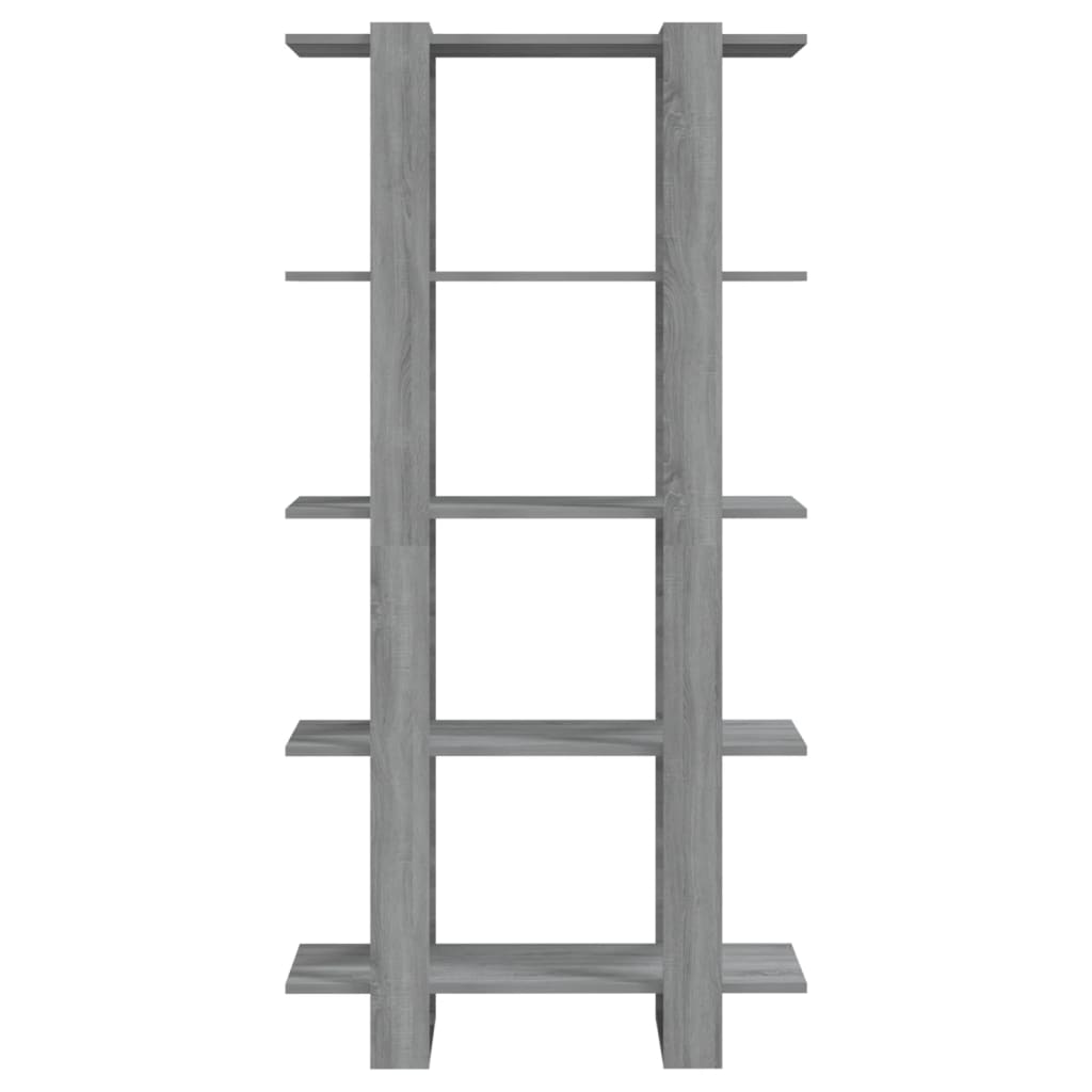Boekenkast/kamerscherm 80x30x160 cm bewerkt hout grijs sonoma is nu te koop bij PeponiXL, paradijselijk wonen!