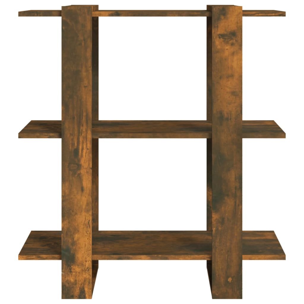 Boekenkast/kamerscherm 80x30x87 cm gerookt eikenkleurig is nu te koop bij PeponiXL, paradijselijk wonen!