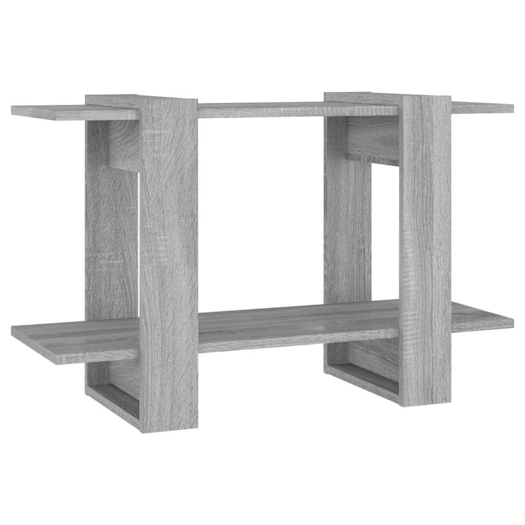 Boekenkast/kamerscherm 80x30x51 cm grijs sonoma eikenkleurig is nu te koop bij PeponiXL, paradijselijk wonen!