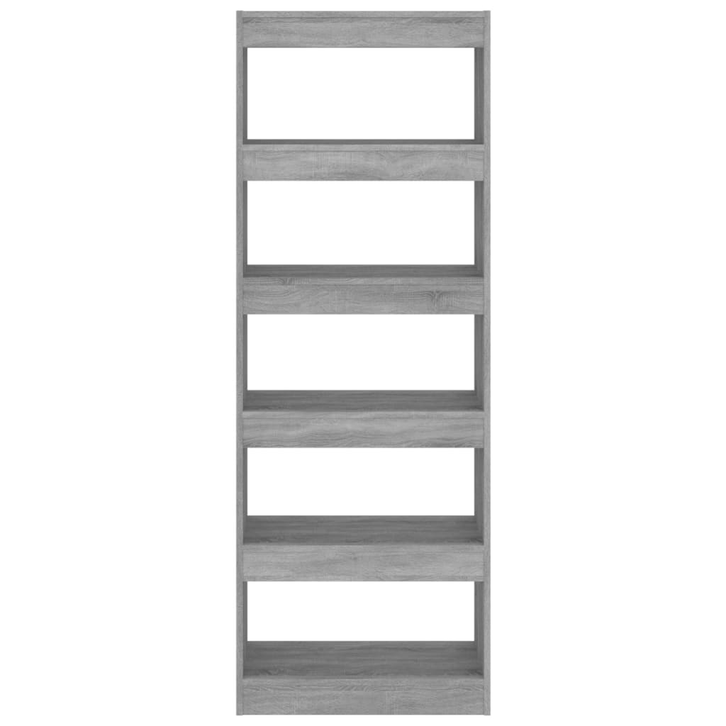 Boekenkast/kamerscherm 60x30x166 cm bewerkt hout grijs sonoma is nu te koop bij PeponiXL, paradijselijk wonen!
