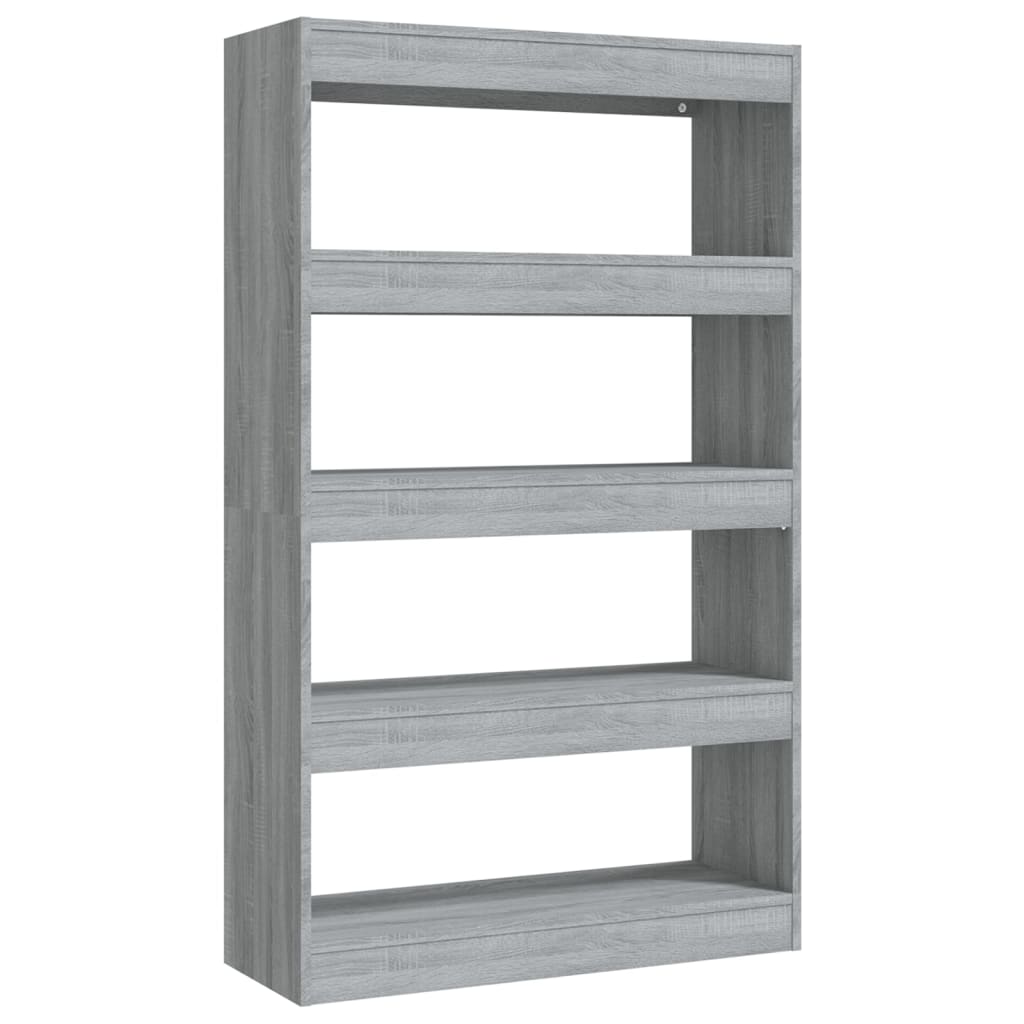 Boekenkast/kamerscherm 80x30x135 cm bewerkt hout grijs sonoma is nu te koop bij PeponiXL, paradijselijk wonen!