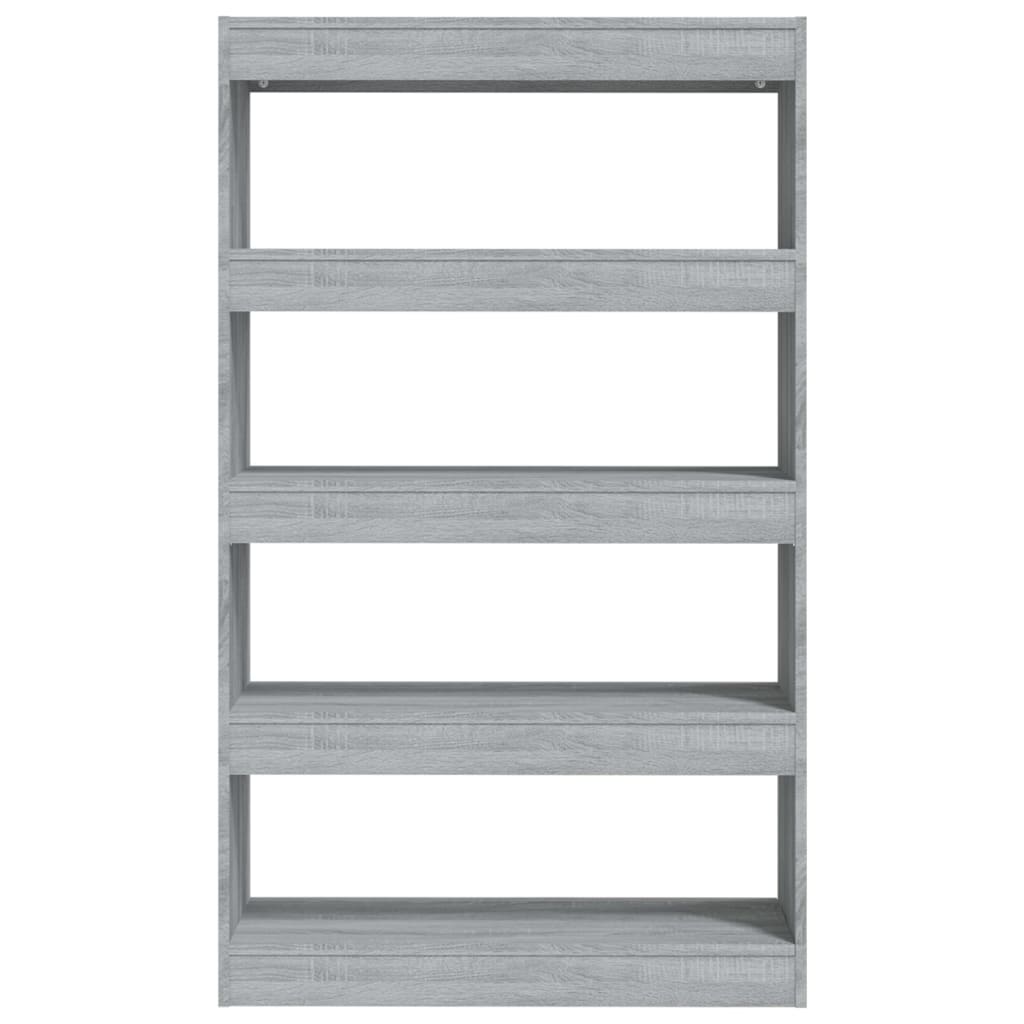 Boekenkast/kamerscherm 80x30x135 cm bewerkt hout grijs sonoma is nu te koop bij PeponiXL, paradijselijk wonen!