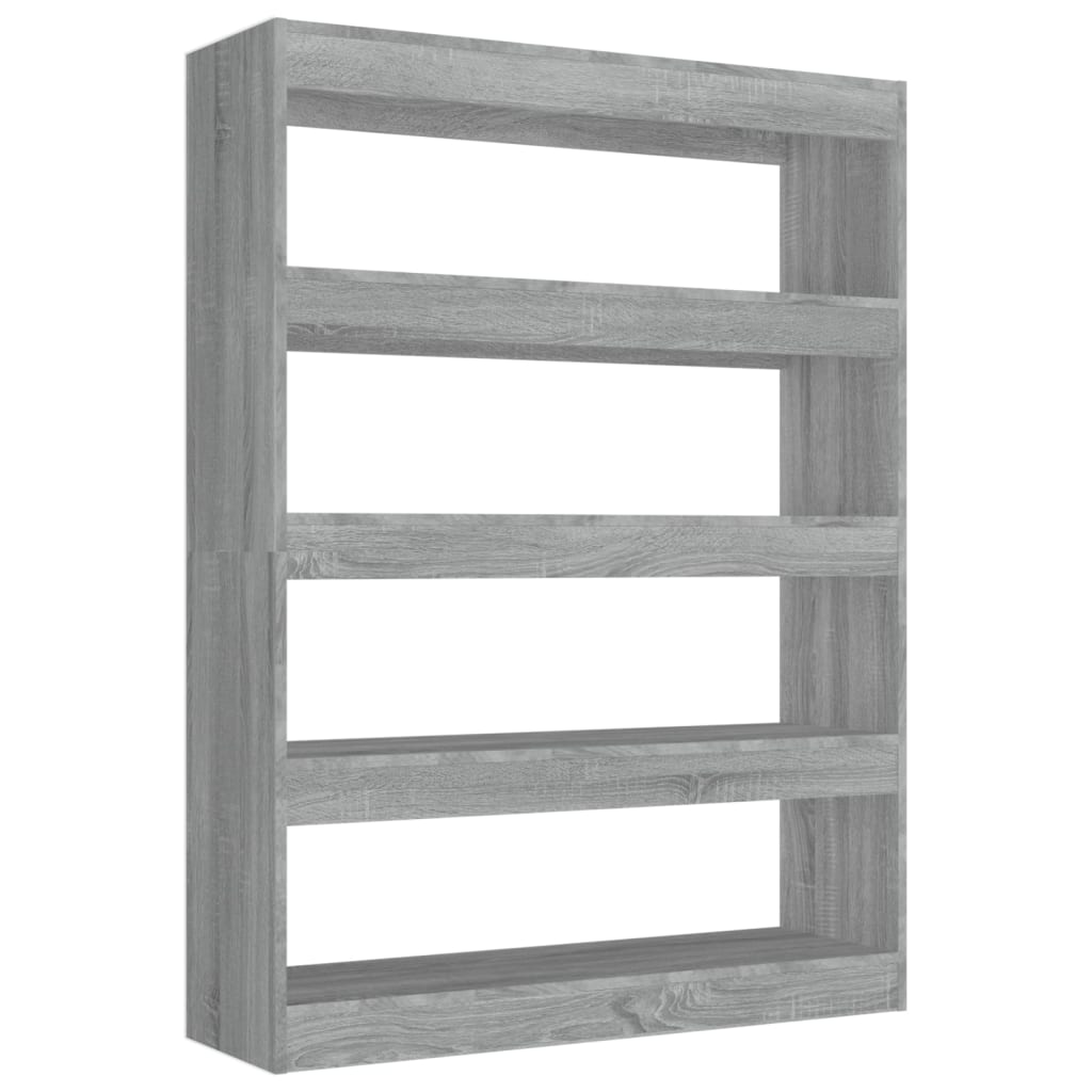 Boekenkast/kamerscherm 100x30x135 cm grijs sonoma eikenkleurig is nu te koop bij PeponiXL, paradijselijk wonen!