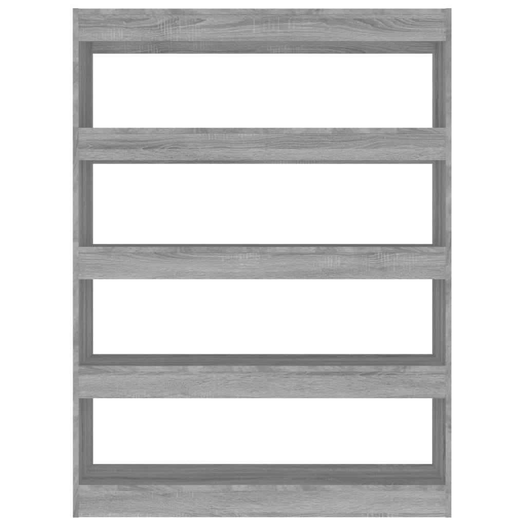 Boekenkast/kamerscherm 100x30x135 cm grijs sonoma eikenkleurig is nu te koop bij PeponiXL, paradijselijk wonen!
