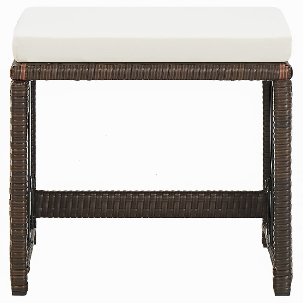 9-delige Tuinset met kussens poly rattan bruin is nu te koop bij PeponiXL, paradijselijk wonen!