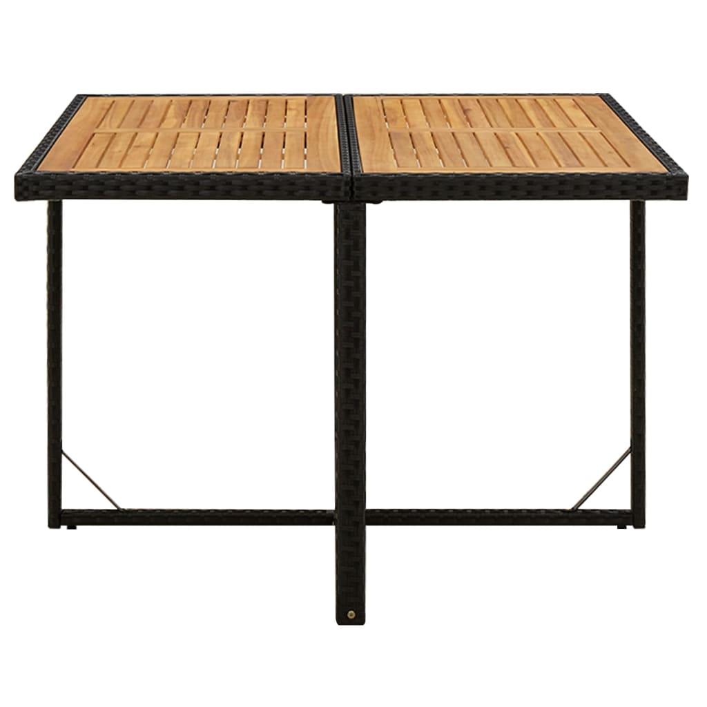 9-delige Tuinset met kussens poly rattan zwart is nu te koop bij PeponiXL, paradijselijk wonen!