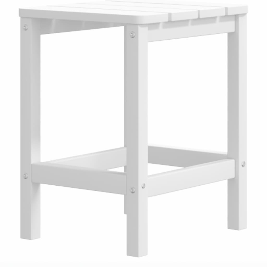 Tuinstoel Adirondack met voetenbank en tafel HDPE wit is nu te koop bij PeponiXL, paradijselijk wonen!