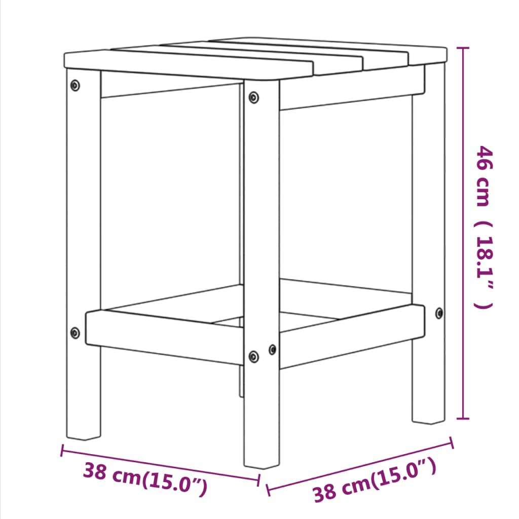 Tuinstoelen Adirondack met voetenbank en tafel HDPE wit is nu te koop bij PeponiXL, paradijselijk wonen!