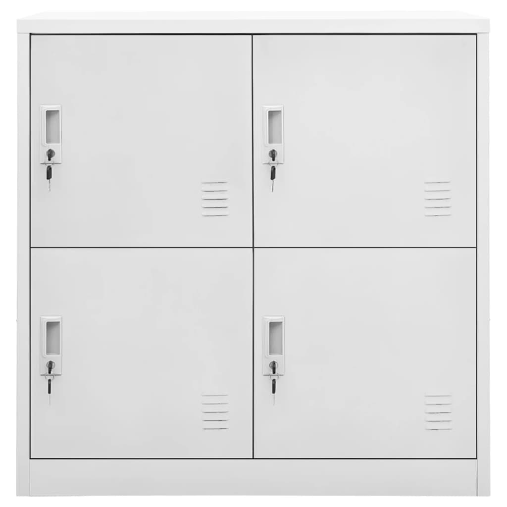 Lockerkasten 2 st 90x45x92,5 cm staal lichtgrijs is nu te koop bij PeponiXL, paradijselijk wonen!
