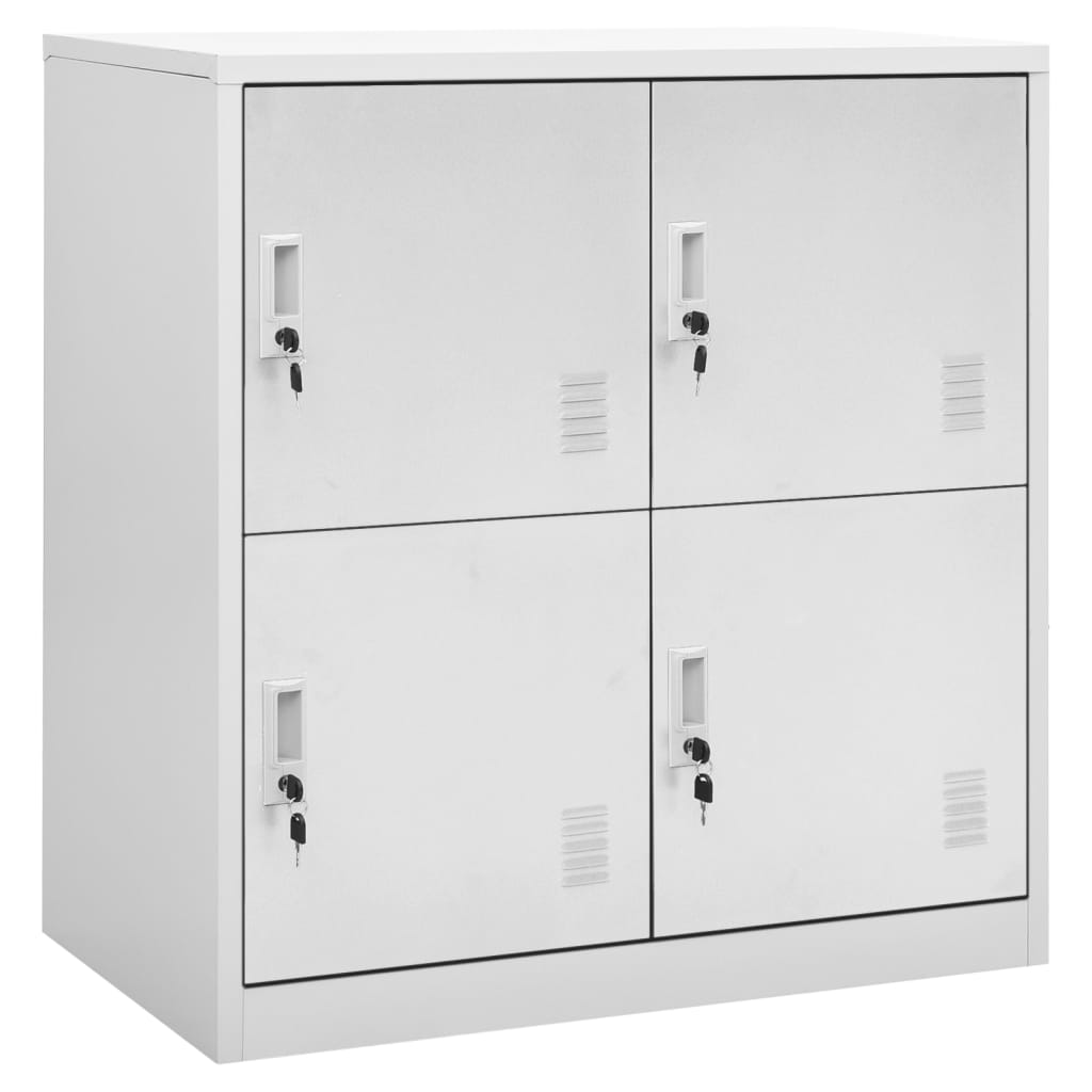 Lockerkasten 5 st 90x45x92,5 cm staal lichtgrijs is nu te koop bij PeponiXL, paradijselijk wonen!